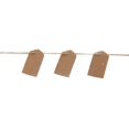 thumbnail image 3 of 100pcs Brown Kraft Paper Gift Tags Wedding Scallop Label Blank Luggage + Strings, 3 of 9