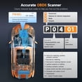 thumbnail image 4 of FOXWELL NT201 OBD2 Scanner Check Engine Code Reader Emission Test Automotive Diagnostic Tool EOBD OBD Scan Tool SMOG Test Free Update, 4 of 9