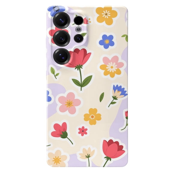SKLYDDI Cute Aesthetic Floral Case for Galaxy A03 Core