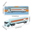 thumbnail image 2 of Alloy Car Model 1:64 Scale, Small Trailer Container Truck with Pull Back Action, Diecast Toy Car Model Ornament for Collectors, Car Model, 2 of 6
