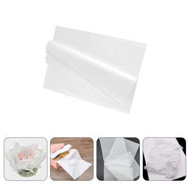 AMERTEER 100pcs Acid Free Unbuffered White Tissue Paper for Packing Clothes Textiles Cups Photographs Storage Supplies