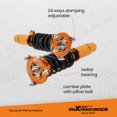 thumbnail image 3 of Maxpeedingrods Coilovers 24-Step Shocks for Honda Civic Sport Touring Hatchback, 3 of 6