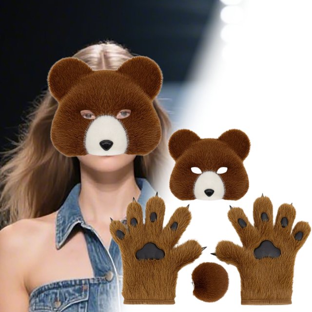 Ensemble d'Halloween Ours Réaliste Gants Queue et Épingles pour Conventions et Fêtes d'Anime Fête Halloween Fête 9 Fête Halloween Fête 9 Fête Halloween Fête 9 Fête Halloween Fête 9 Fête Halloween Fête 9