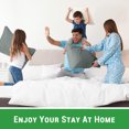 thumbnail image 4 of Gogreen 2 Pack Pillows for Bed, Standard Size Pillows Insert for Side and Back Sleepers, Soft Down Alternative Microfiber Filled Extra Firm Pillows, 20 x 26 Inches - Gray, 4 of 4