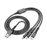 Back To School Electronics Multi Charging Cable 3 In 1 Nylon Multi Usb Cable Multiple Charger Fast Charging Cord Compatible with Most Smart Phones Home Essentials