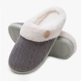 thumbnail image 1 of tumgatte Pantoufles d'Intérieur Mignonnes d'Hiver pour Femmes en Coton à Mémoire de Forme Peluche Coton Pantoufles pour Dames jusqu'à 45 % de Rabais, 1 of 3