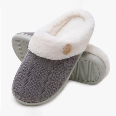 tumgatte Pantoufles d'Intérieur Mignonnes d'Hiver pour Femmes en Coton à Mémoire de Forme Peluche Coton Pantoufles pour Dames jusqu'à 45 % de Rabais