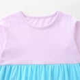 thumbnail image 4 of Timegard Vêtements pour Filles Tout-Petits Mignons à Blocs de Couleur Robes Confortables Décontractées en Coton Amples à Manches Longues Robe de Fête, 4 of 5