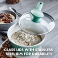 thumbnail image 2 of GreenPan Rio Healthy Ceramic Nonstick 16 Piece Cookware Set, PFAS-Free, Dishwasher Safe, Turquoise, 2 of 2
