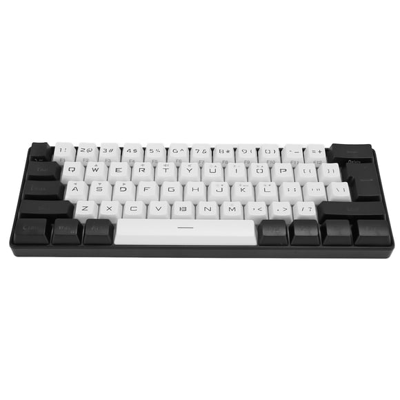 60% Wired Gaming Keyboard, RGB Backlit Compact Mini Keyboard, Ergonomic, Mechanical Feeling 61 Keys Keyboard For PC Gamers, Typist, Office, Business
