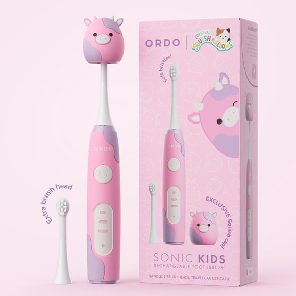 Ordo Sonic Kids Brosse À Dents Rechargeable - Squishmallows Patty - Rose