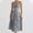 bleu, variante sur Mefallenssiah Robe Débardeur Sans Manches à Fente, Taille Mi-Haute, Imprimée, pour Femme