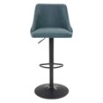 thumbnail image 4 of Tabouret Réglable en Hauteur Sylmar en Similicuir Bleu Marine, 4 of 8