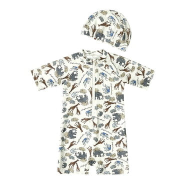 dmqupv Maillot de Bain pour Tout-Petit Garçon Ensemble Garçon Tout-Petit 2 Pcs Imprimé Dinosaures Shorts de Bain Manches Courtes Ensemble Chapeau Blanc, Taille pour 5-6 Ans