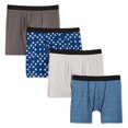 thumbnail image 1 of Athletic Works Men's Boxer Briefs 4-Pack, 1 of 1