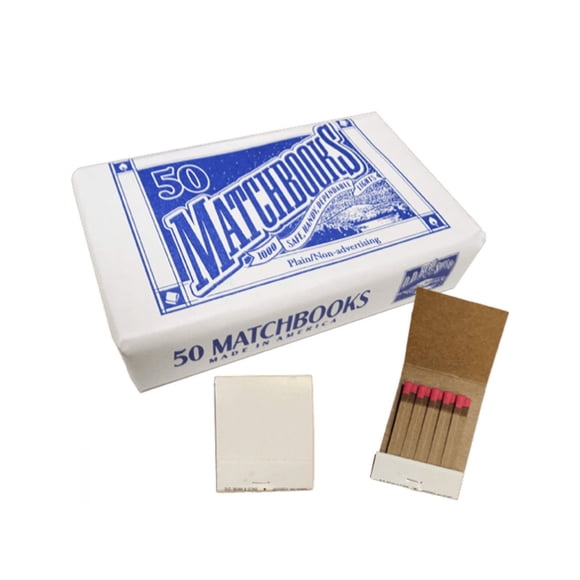 Matchstick Books 20 sticks/ book, 50 books/ pack, 4 packs/ case total 200 Books / Case