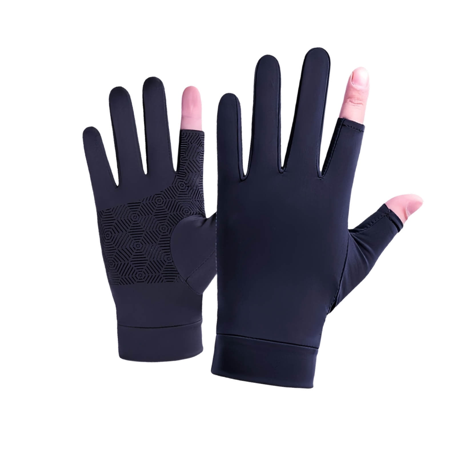 Dvkptbk Gloves Fishing Gloves for Men and Women Driving Gloves for Hiking and Sun Gloves Non-Slip Feel Screen Interface for Kayaking Biking Rowing Kitchen Gadgets