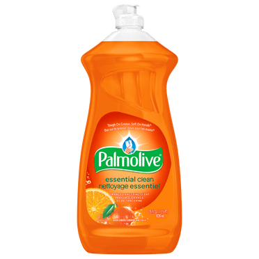 Palmolive Essential Clean Liquid Dish Soap, Orange Tangerine Scent, 828 mL