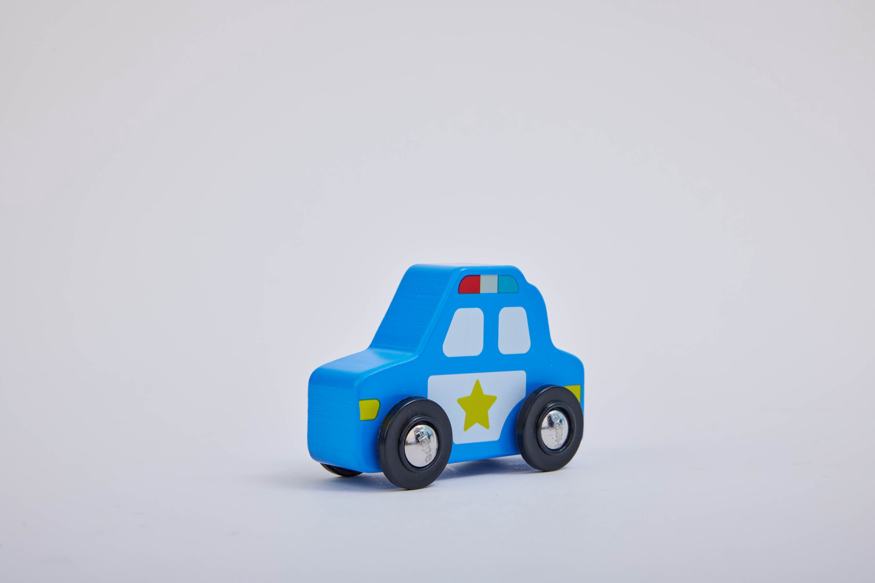Voiture de police en bois , 1 pc