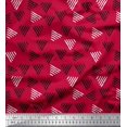 thumbnail image 1 of Soimoi Cotton Voile Fabric Triangle Block Printed Fabric 1 Yard 42 Inch Wide, 1 of 3