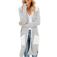 thumbnail image 2 of Drppepioner Cardigan Manteau Décontracté pour Femmes à Manches Longues, Mi-Long, Imprimé, Style de Rue, 2 of 7