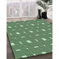 thumbnail image 3 of Ahgly Company Tapis d'Intérieur Lavable en Machine Carré Vert Forêt Foncé, 6 Pieds Carré, 3 of 7