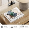thumbnail image 4 of WAMPAT Table d'Extrémité avec Station de Recharge, Table d'Appoint en Bois avec Tiroir et Armoire de Rangement, Table de Nuit Moderne avec Prises de Courant et Ports USB pour Salon et Chambre, Chêne, 4 of 9