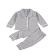 thumbnail image 1 of Ensembles de Pyjama en Coton pour Bébé à Manches Longues, à Simple Boutonnage, 1 of 5