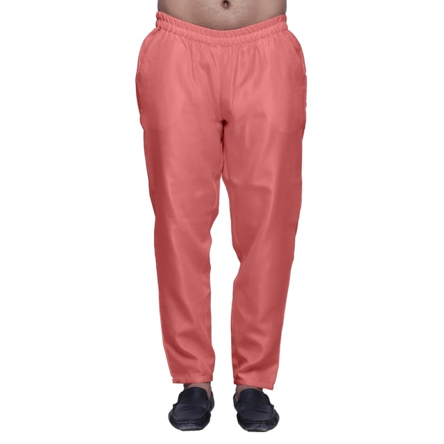Atasi Dupion Adjustable Solid Readymade Pajama Ethnic Wear Mens Bottom Pant