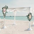 thumbnail image 3 of Artificial Wedding Arch Flowers Floral Arrangement for Living Room  Pink, 3 of 9