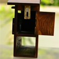 thumbnail image 4 of Rongfmy Retro Locking Mailbox Rural Wall Mount Wooden Mailbox Suggestion Box Mail, 4 of 6