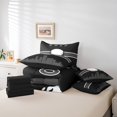 thumbnail image 4 of YST Literie de Golf Ensemble 7 Pcs pour Lit Simple, Ensemble Douillette Noir Gris pour Garçons, 4 of 4