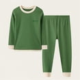 thumbnail image 2 of Jalioing Pyjama pour Enfants 2 Pcs T-Shirt à Col Ras du Cou et Pantalon Ensemble de Pyjama Garçons Filles Confortable Pyjama à Manches Longues, 2 of 3