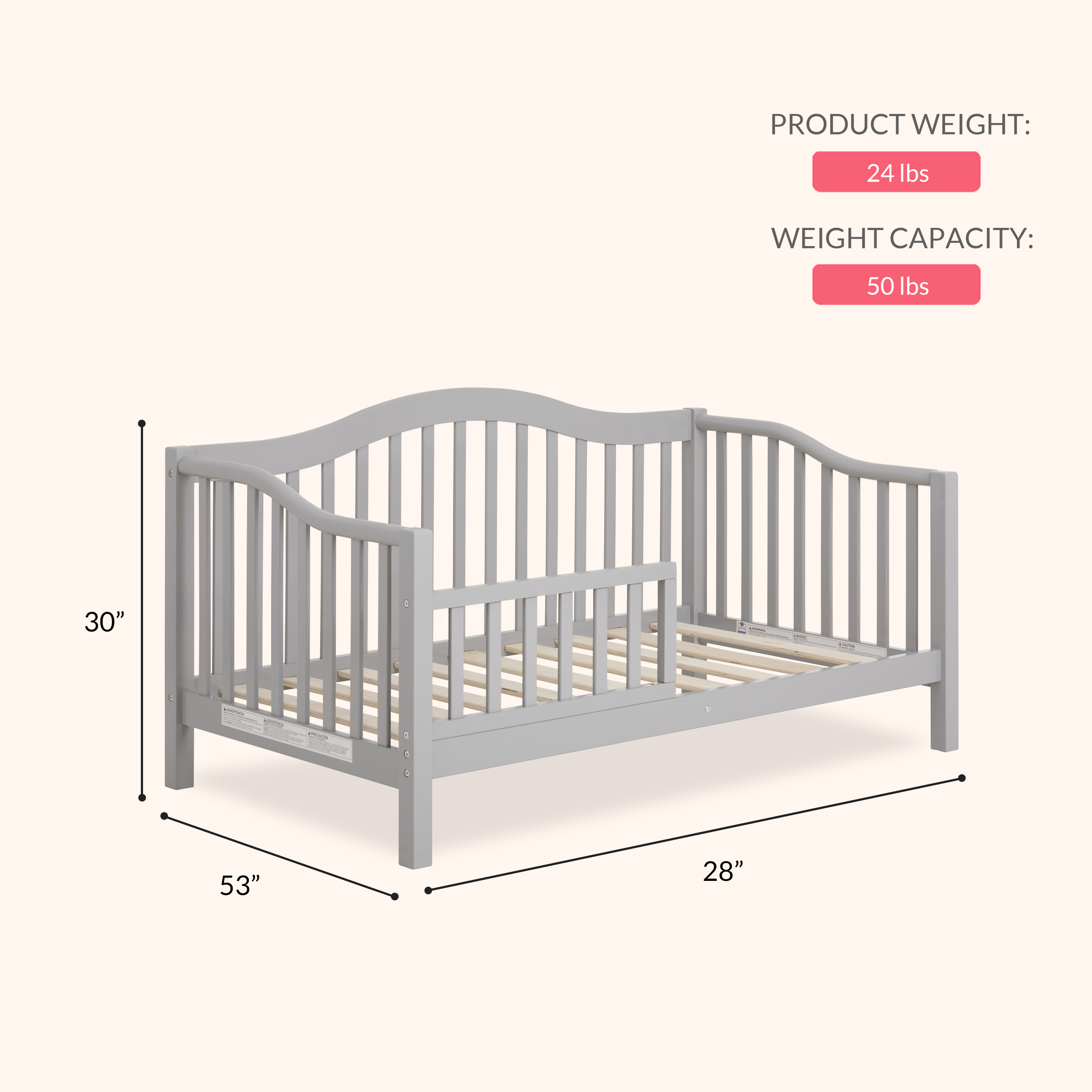 Dream On Me Austin Toddler Day Bed