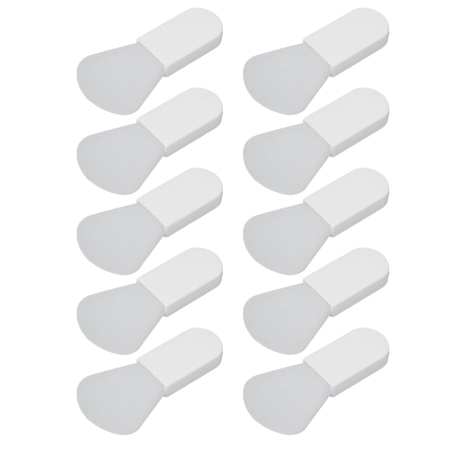 Mud Applicator, Non Hurt Soft Comfortable Compact Silicone Brush With Short Handle For Facial Beauty Fanshaped Type