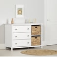 thumbnail image 1 of South Shore Balka 3-Drawer Dresser with Baskets for Child, in Pure White, 1 of 14