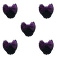 thumbnail image 3 of Wweixi Professional Hair Plate Mesh Pocket Featuring Convenient Snood Net Elegant Two Bows-dark purple 5Set, 3 of 6