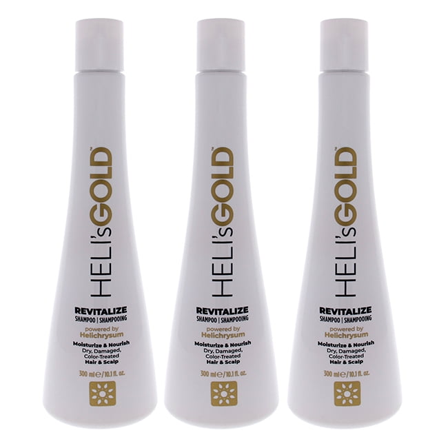 Revitalize Shampoo par Helis Gold pour Unisexe - Shampooing 10,1 oz - Lot de 3