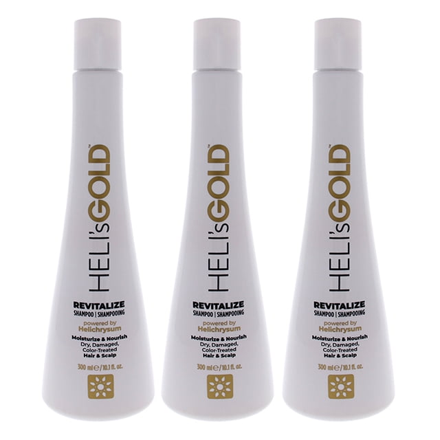 Revitalize Shampoo par Helis Gold pour Unisexe - Shampooing 10,1 oz - Lot de 3