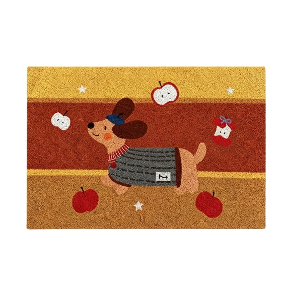 Dachshund Doormat with Non-Slip Backing for Front Door Entryway and Home Decor