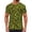 Camouflage, variant on Short Sleeve Shirt For Men and Women with Camouflage Print, Vintage Style, Round Neck, Casual and Athletic Blouse Top for Daily Wear