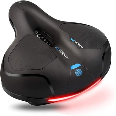 Bike Seat for Men Women Comfort Wide Gel Bike Seat Replacement,Breathable Waterproof Padded Bicycle Saddle, Compatible with Cruiser/Mountain/Fat Bikes