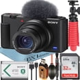 thumbnail image 1 of Sony ZV-1F Vlogging Camera (Black) with SanDisk 32GB Memory Card + ZeeTech Accessory Bundle, 1 of 5