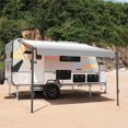 thumbnail image 3 of ALEKO Auvent Rétractable pour VR 16 x 8 Pi Auvent de Patio Camping Imperméable en Vinyle Gris, 3 of 13