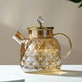 thumbnail image 1 of Cold Kettle Water Kettle Iced Tea Teapot for Teapot Glass Jug Large Dining Table Kitchen Restaurant 1800ml, 1 of 8