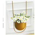 thumbnail image 4 of Flowerpots with Dish Ceramic, Metal Ceiling Hanging Flower Pot Hanging Basket Succulent Plant Hanging Flower Pot Decoration Flower Pot Hanging Flower Pot Wall Decoration Flower Pot, Flower Pots, 4 of 9