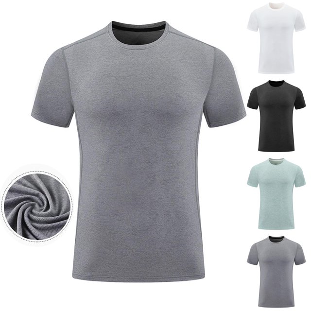 UVEASISHA Soft Stretchy T Shirts Mens Short Sleeve Crewneck Tops Big and Tall Slim Fit Casual Workout Tees Solid Color Base Layer T-Shirt Sales Today Mint Green XXL