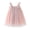 Pink, variant on Zwiiyzr 2025 Kids Toddler Baby Girls Layered Tulle Twirl Dress Tie Shoulder Cute Summer Mesh Sequin Star Rainbow Suspenders Skirt for 6 Months-5 Years Baby Clothes Pink