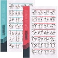 thumbnail image 1 of FitMate 8-Pack Workout Exercise Poster Bundle Set - Dumbbell, Barbell, Bodyweight, Kettlebell, and More Fitness Gym Workout Routine with Free Weights Home Gym Decor, Room Guide (20 x 30 Inch), 1 of 5