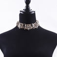 thumbnail image 2 of tredstone Strass Déclaration Collier Se Démarquer avec de Superbes Détails de Strass Unique Vêtements Décorations Rose Rouge, 2 of 6